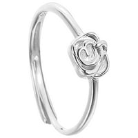 S srebrni prsten ženski jednostavni prsten temperament Otvoreni prsten pogodan za sve vrste scena