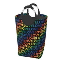 Rainbow LGBT Pravokutna rekongulatorna korpa za pranje rublja Organizator sklopivi preklopni odjeću koči za rublje s rubljem