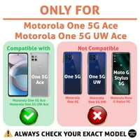 Razgovor s tankom futrolom Kompatibilan za Motorola One 5G ACE 5G UW ACE, paukovo ispis, lagana, fleksibilna,