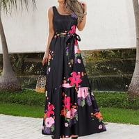 Sunčane haljine Žene Ležerne prilike plus Veličina Maxi Haljina za žene Maxi Beach Casual Cvjetni cvjetovi