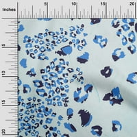 Onuone pamučna poplin baby plava tkanina životinja koža sa teksturističkom tkaninom za šivanje tiskane
