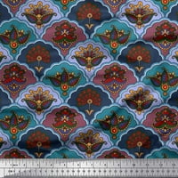 Soimoi pamučna voile tkanina umjetnička cvjetna i skala Geometrijska tiskana šivanje tkanine dvorište