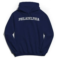Filadelfija grafički svijetlo plavi muški pamučni pulover hoodie