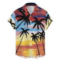 Muška košulja Ljetna plaža Plaža Nasilna bluza s kratkim rukavima Okrenite poklone košulje na ovratniku za muškarce