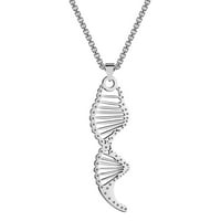 Privjesak za DNK nehrđajućeg čelika Jednostavna šarm ogrlica za zabavu