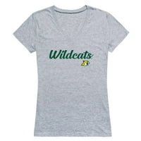 Sjeverni Michigan University Wildcats Womens Script Tee Majica Grey Medium