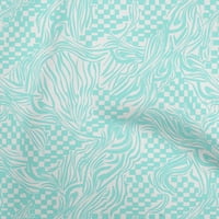 Onuone viskoze dres tirkize plave tkanine Sažeci šivajući zanatske projekte Tkanini otisci sa dvorištem širom