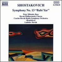 Unaprijed posjedovali Shostakovich: Simfonija br. Babi Yar od Petera Mikulása, slovačka filharmonija,