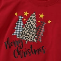 Yejaeka odgovara porodičnim odjećima, božićno drvce Ispiši labav pulover