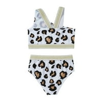 Toddler Baby Girl kupaći kostimi Bowknot Leopard kupaći kupaći kostim bikini set odjeće Ljeto - Ljetni