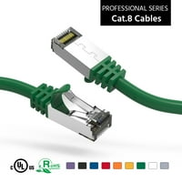 3ft mačka. S FTP Ethernet mrežni kabel zeleni 26AWG, pakovanje