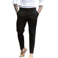 Puuawkoer muns casual sportovi zadebljane hlače Pamuk džep višebojni Velike sanitarne hlače Muške modne XL Crne