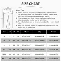 HHEI_K modni ženski visoki struk povremeni ispis labavi elastični struk dvostruke džepne hlače, tegodne