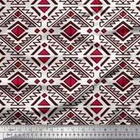 Soimoi Satin Silk tkanina etnička jugozapadna tiskana tkanina širom