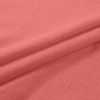 Vrhovi ženskih ženskih ženskih modnih obrezanih rukava okrugla vrata pamučna labava majica bluza 4xl
