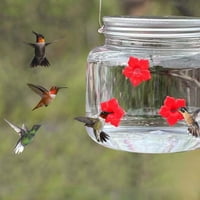 YCOLEW HRANE VRT HIMMINGBIRD ulagač, prenosivi viseći na otvorenom Hummingbird Feeder Clear Flowing