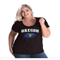 Mama omiljena - ženska majica plus veličine, do veličine - Oregon