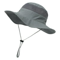Temacd sunčani šešir široki podim za zaštitu od sunca MESH DEDDLERS Ribarski šešir za putovanja svijetlosiva