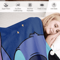 Custom Stitch krevet za krevet za dekor sobe Ultra-meka pozadina Bake pokrivač za Valentine Day Daketa