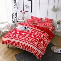 Yipa Christmas Premium prozračna prekrivača Posteljina od mikrovlakana sa jastukom sa jastucima prekrivači