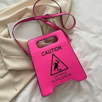 Yolai modni prilagođeni upozorenje Oprez Oblik Žene Ručne torbe za ručne torbe