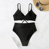 Ženski ljetni čvrsti bikini kupaći kostimi za kupaće kostim bikini