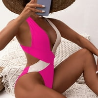 Ženska jednodijelna modna seksi koruta za plažu na plaži u bikiniju na plaži na plaću