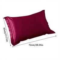 Silk jastuk od pune boje svile bez zatvarača sa zatvaračem Poklopac Extra veliki ukrasni jastuci Mini