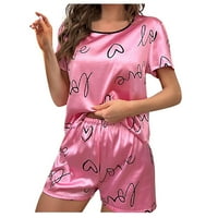 Žene Svilene pidžame Camisole Hlače za spavanje Sling Set za spavanje