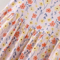 Djeca Dječje djevojke Ljeto Leteći rukav Crtani cvjetni printova Princess haljina modna slatka veličina