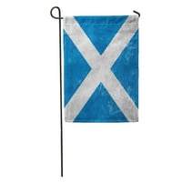Platno Škotska škotska zastava na starom oštećenom prljavom materijalu Nacionalna bašta za zastavu Dekorativna