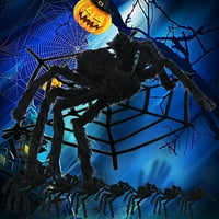 Kaluštica, zastrašujući divovski Halloween Spider lažni veliki pauk dlakavi rekvizirani za Halloween