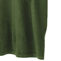 Penkaiy ženska moda casual tiskara O-izrez Labavi majica kratkih rukava, pulover na vrhu ljetnih košulja