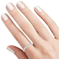 0. Carat Okrugli oblik Bijeli prirodni dijamant Diffrent Prekrasan zaručnički prsten za angažman 14K