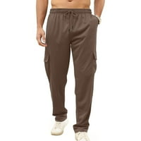 Farstey casual pantalone za muškarce Elastične struke nacrtaju sportske pantalone sa džepovima Lounge