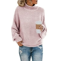 Zrbywb Zimske žene puloveri vuče ženske modne jesenski zimski pleteni džemper debela pulover Turtleneck