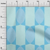Onuoone poliesterske spande svijetlo plava tkanina Geometrijska veličina haljina Materijal Tkanina Ispis
