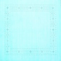 Ahgly Company u zatvoreni kvadrat Čvrsta svijetlo plava modernih prostirki, 3 'kvadrat