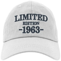 CAP 1963-60. rođendanski pokloni, ograničeno izdanje Svi originalni dijelovi bejzbol šešir 1963-EM-0003-bijeli