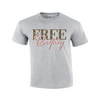 Besplatna majica Britney pokret Retro Cheetah Print FreeBritney unise kratki rukav grafički tee-sport