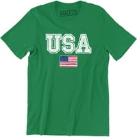 Američke zastava zvijezde i patriotsko - Muška majica međunarodne zemlje