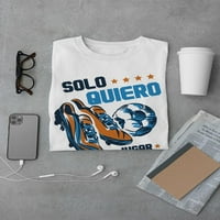 Solo Quiero Jugar Futbol Majica - Dizajn majica -Martprints, muško 3x-velika