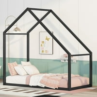Krevet od dvostruke veličine za djecu i mališane, metalni okvir sa dva odvojena platforma, dječji kućni