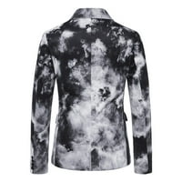 Symoidni muški bluže kaputi i jakne - odijelo casual splash printovanje jednokrevetno odijelo Business
