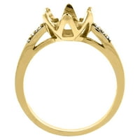 10k žuti zlatni prirodni tanzanit zaručnički prsten ovalni, veličine 8.5
