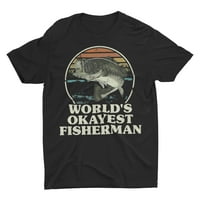 Neispravljena smiješna ribolov majica WOLDS Okuhi Fisherman