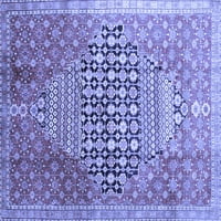 Ahgly Company Stroj za pranje u zatvorenom pravokutniku Perzijski plavi Tradicionalni prostirke, 2 '4 '