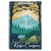 Nacionalni park Kings Canyon, Kalifornija, Zumwalt livada, litografski nacionalni park serija