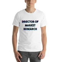 3xl Tri boja Direktor za istraživanje tržišta kratkih rukava pamučna majica s nedefiniranim poklonima