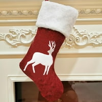 Viadha božićni privjesak veliki jelen uzorak božićne čarape poklon torba